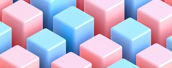 Modern technology and abstract geometric background. Isometric digital blocks.