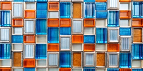 Abstract Geometric Mosaic Tile Wall Art, Interior Design, Home Decor, Modern Tiles