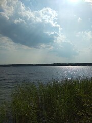 river, lake, water, forest, nature, trees