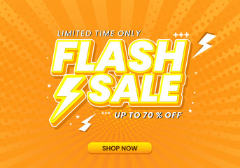 Flash sale modern banner promotional