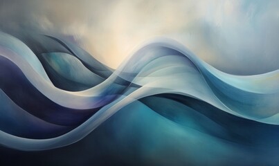 Fototapeta premium The abstract representation of a whisper as a gentle wave