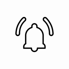 notification bell ring icon sign vector