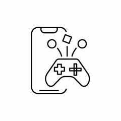 phone game icon sign vector