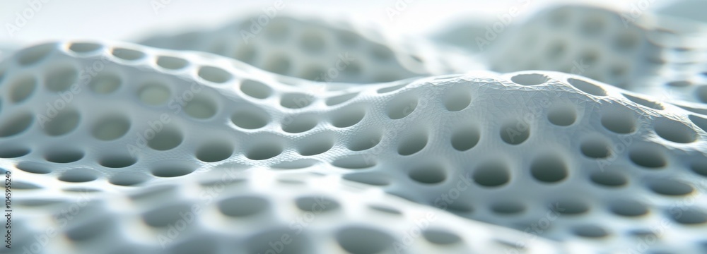 Poster 3d rendering of a digital technology wave. light cyberspace with motion dots and lines. big data ana