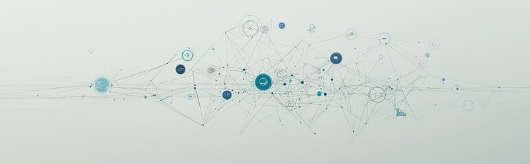 Concept of integrated healthcare / digital medical support - modern illustration