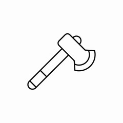 axe cut icon sign vector