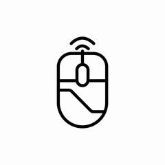 Obraz premium wireless mouse icon sign vector