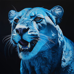 Cougar  – Wildlife Art Poster