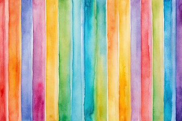 Watercolor striped background with silhouette strokes