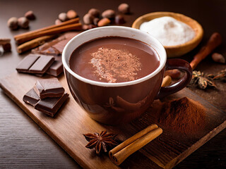 Tasse de chocolat chaud