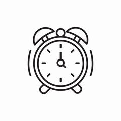 alarm clock icon sign vector