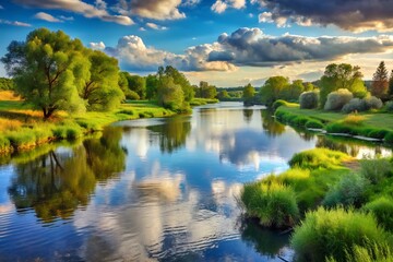 River landscapes, River trekking, Kayak, River water, Mountain river,