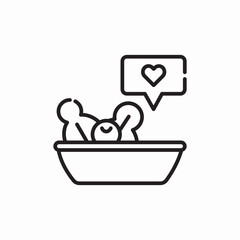 food social media like icon sign vector