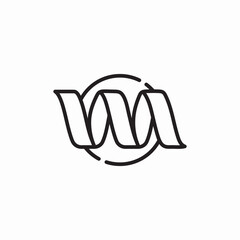 spiral pasta icon sign vector