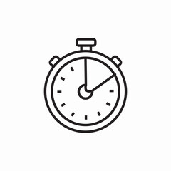 stopwatch time icon sign vector
