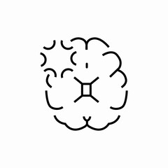 brain idea icon sign vector