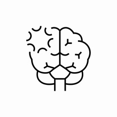 brain idea symbol icon sign vector