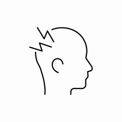 headache related icon sign vector