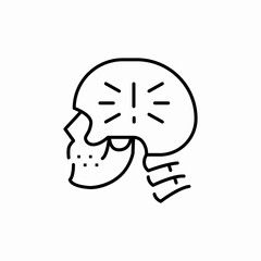 neck pain icon sign vector