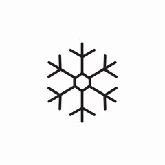 simple snowflake icon sign vector