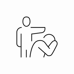 violent fight icon sign vector