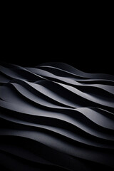 Fototapeta premium abstract wavy texture black background