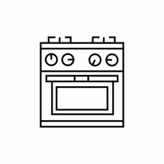 gas stove icon sign vector