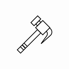 hammer tool icon sign vector