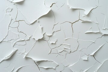 Fototapeta premium DIY Mess: White Putty Spread on Fiberboard Background