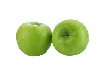 green apple isolated  on transparent png