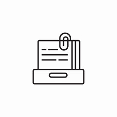 notes binder icon sign vector