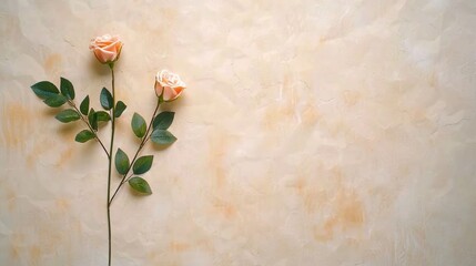 Dried Blooms on Craft Paper: Organic Floral Background