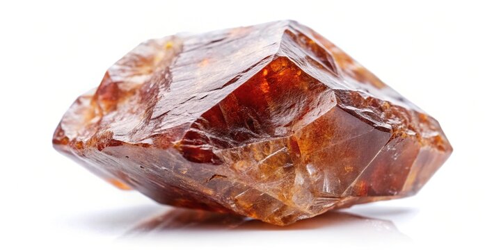 specimen natural rough zircon crystal cutout low angle view