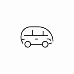 bus vehicle icon sign vector