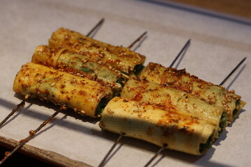 coriander tofu grilled bbq barbecue chinese food