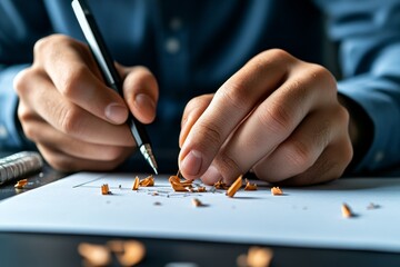 A student erasing a mistake on their drawing, learning through trial and error, symbolizing the value of mistakes