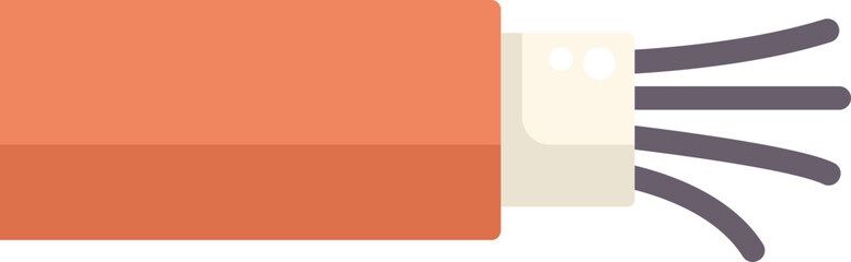 Fototapeta premium Electric cable is connecting, showing copper wires connection