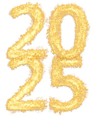 Celebration number 2025 of sparkles