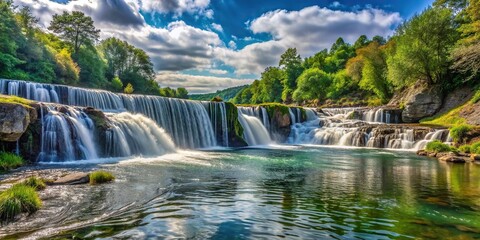 Fototapeta premium Waterfall at the river