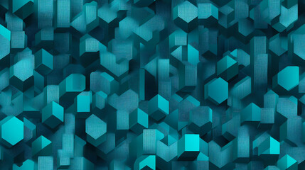Obraz premium A Vibrant Cuboid Landscape Illustrating Advanced Technology in a Dynamic Digital Environment