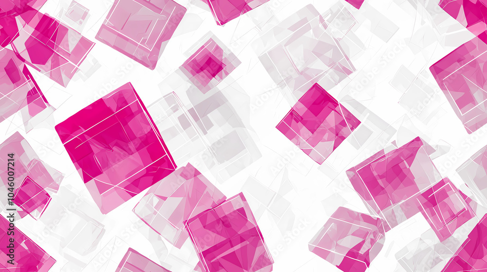 Aufkleber vibrant floating cubes design creating an abstract technology background in a creative space