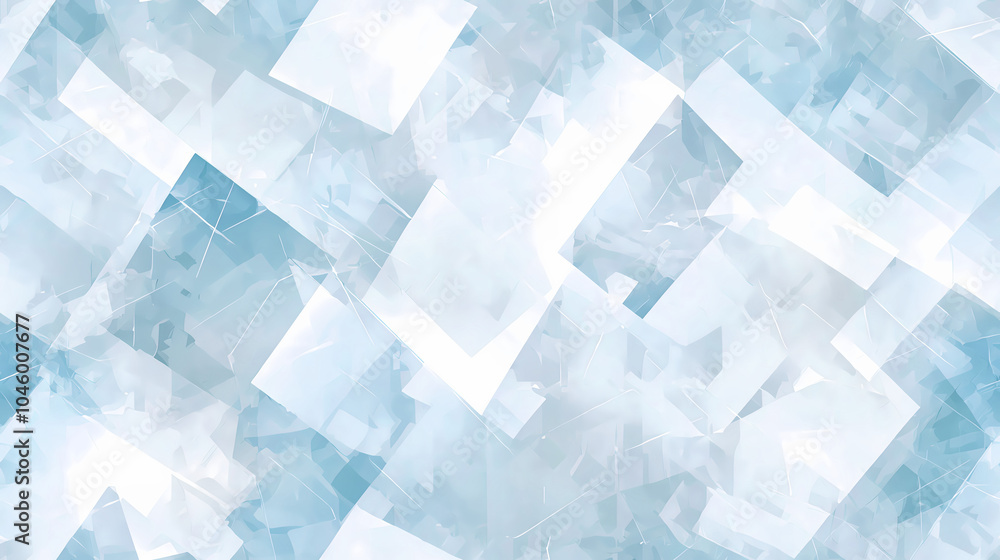 Aufkleber modern abstract technology background featuring interconnected translucent cubes in cool tones