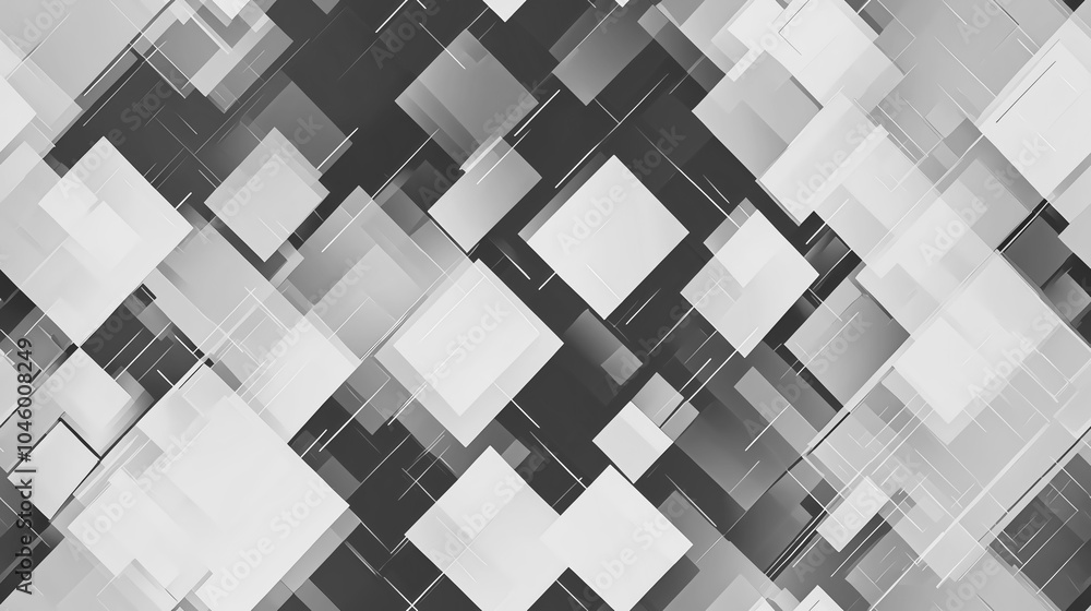 Aufkleber exploring a dynamic cubes background that enhances digital technology themes and innovative design
