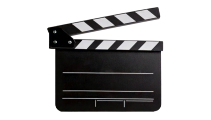 Clapperboard cut out