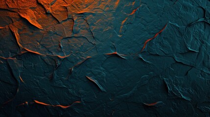 Teal and Orange Gradient Noise Texture for Abstract Dark Backdrop, Header, or Banner Design
