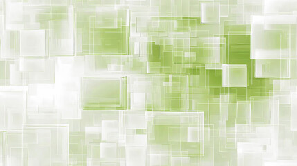 Obraz premium Dynamic Green Technology Cubes Create an Abstract Digital Landscape for Innovation and Design