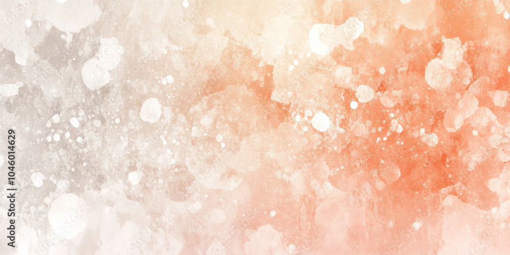 Aufkleber soft peach to light gray grainy gradient abstract background, with a fine noise texture for an elega