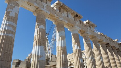 view of greek parthenon