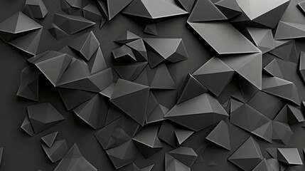 Obraz premium Subtle Gradient of Dark Gray Low Poly Background