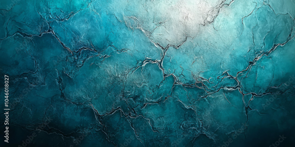 Poster abstract background with a dark-to-light cyan gradient, beginning with a vibrant turquoise and fadin